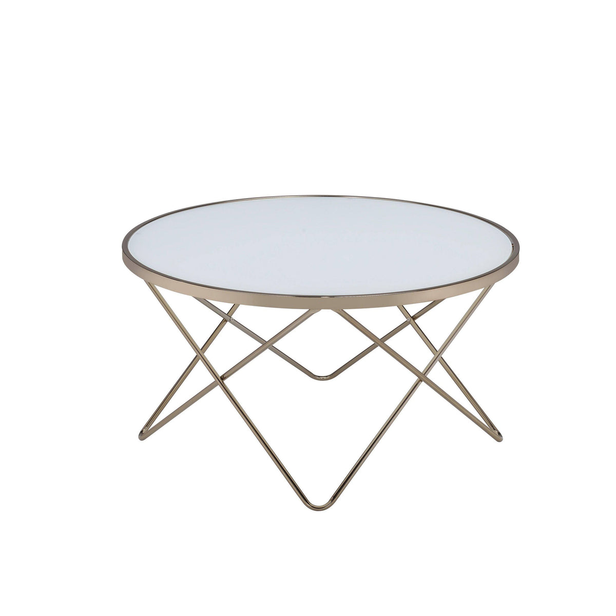 Champagne Frosted Glass Coffee Table M4193