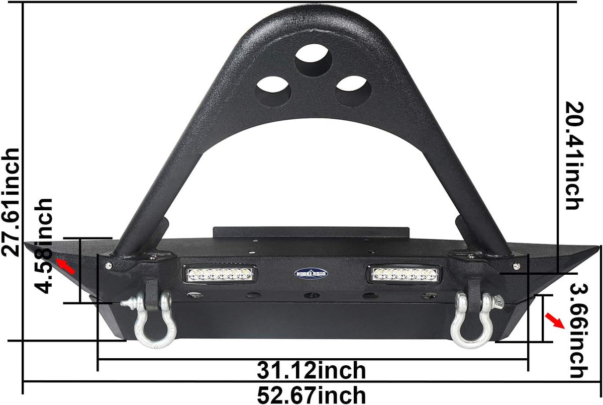 Front & Rear Bumper Combo with Tire Carrier M1502