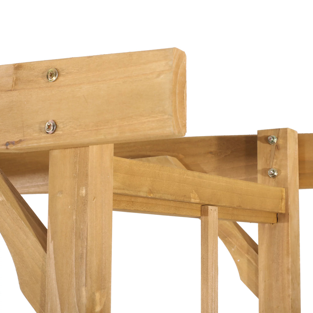 Outdoor Fir Wood Arbor Bench J666451