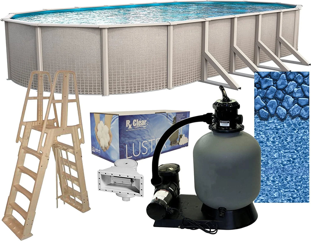 15' x 30' Oval 48 Wall Above-Ground Swimming Pools Q8514
