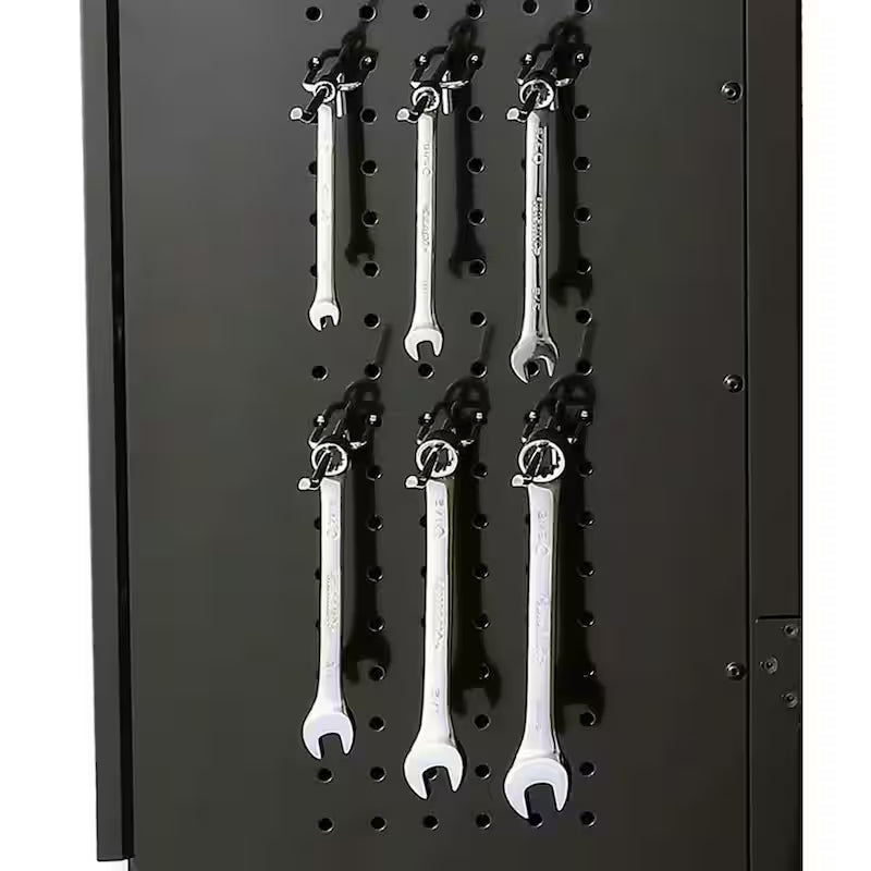 10-Piece Welded Steel Garage Storage System in Black D28461