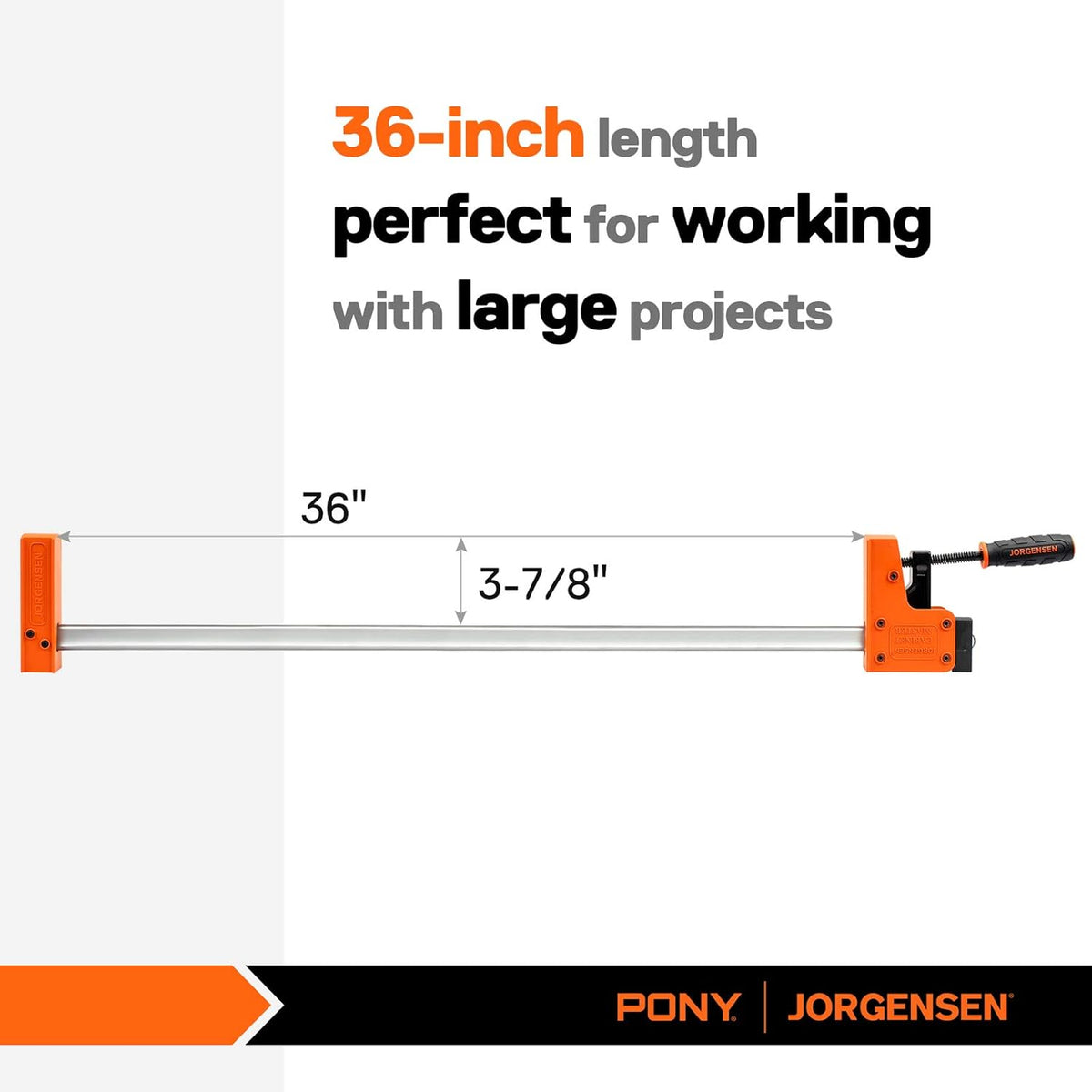 36-inch 90° Parallel Jaw Bar Clamp Set, 2-pack T921195