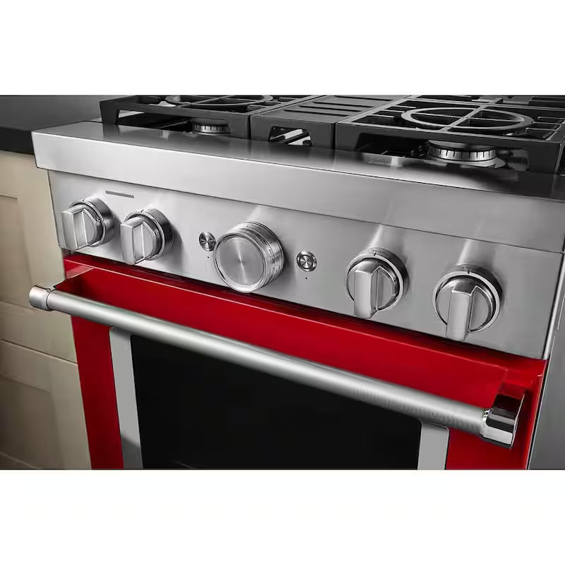 Passion Red 4-Burner Dual Fuel Freestanding Smart Range G907