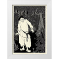 White Modern Wood Framed Art Print H315