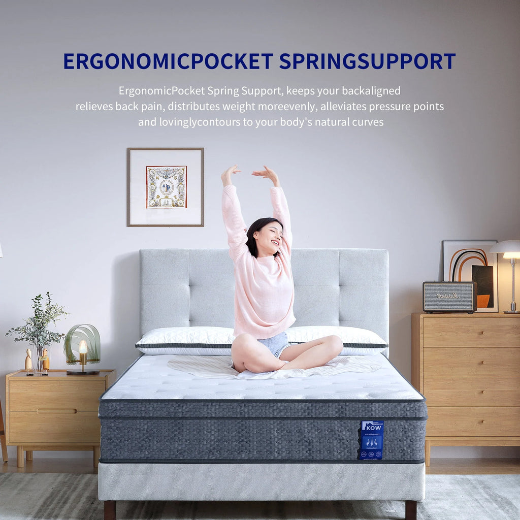 12 inch Full Size Gel Memory Foam Hybrid Mattress B55290
