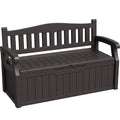 80 Gallon Black Storage Bench Deck Box S589