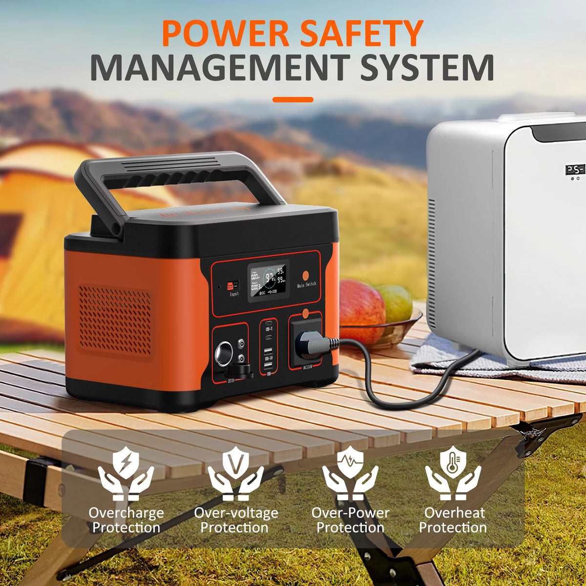 Portable Power Station 600W 550Wh LiFePO4 Battery Z23739