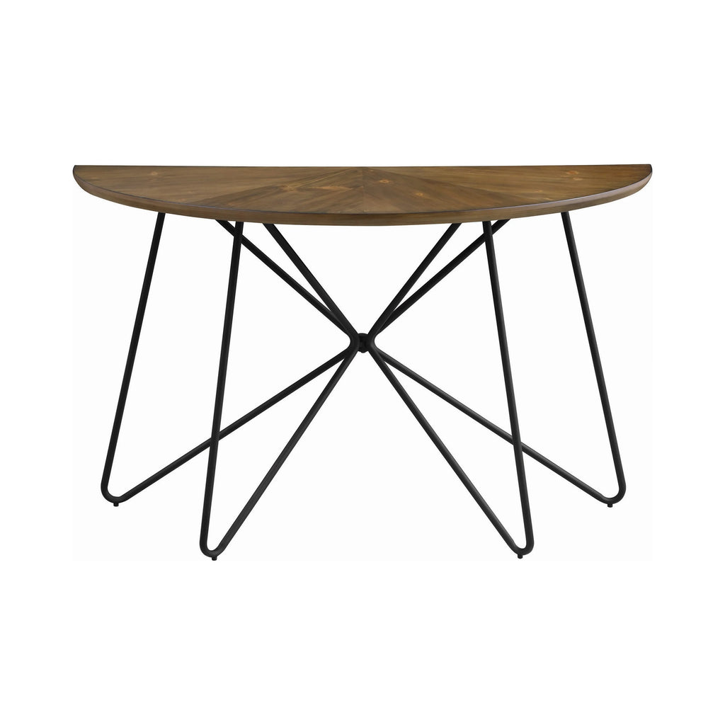 Dark Brown and Black Sofa Table F616383