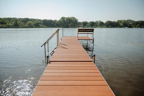 Aluminum Dock Stairs 2 Step with 1 Handrail C864486