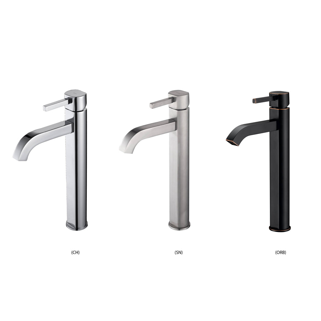 Glass Vessel Sink and Faucet Y932