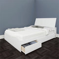 Modern White 2 Piece Full Size Storage Bedroom Set G28142