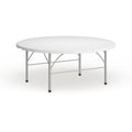 72-Inch Round White Table V759