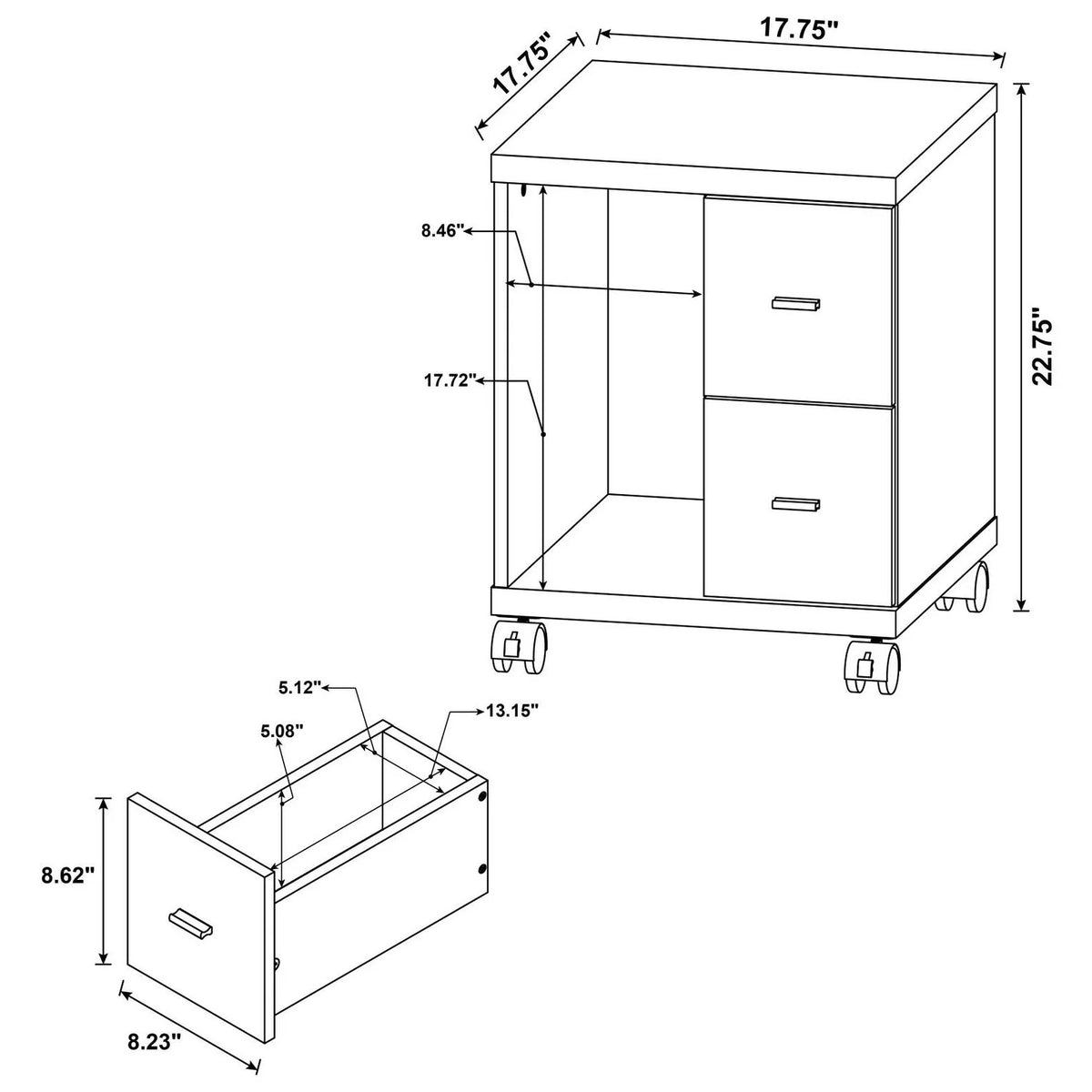 Medium Oak Wood Computer Desk K8422