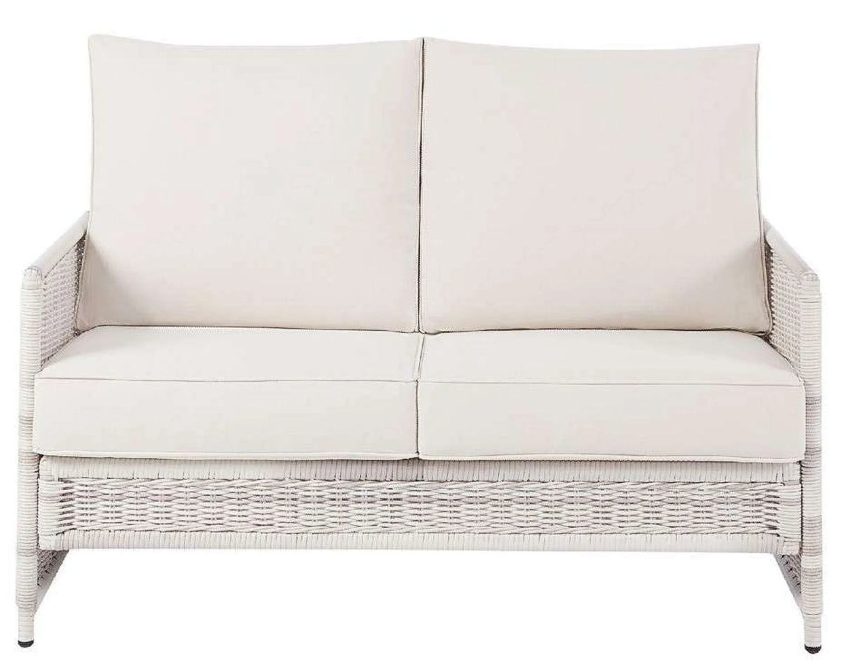 Wicker Outdoor Loveseat with Cushions J641