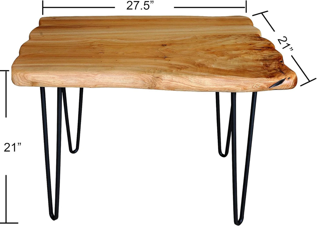 Cedar Roots Coffee Table with 4 Hairpin Legs Q541761