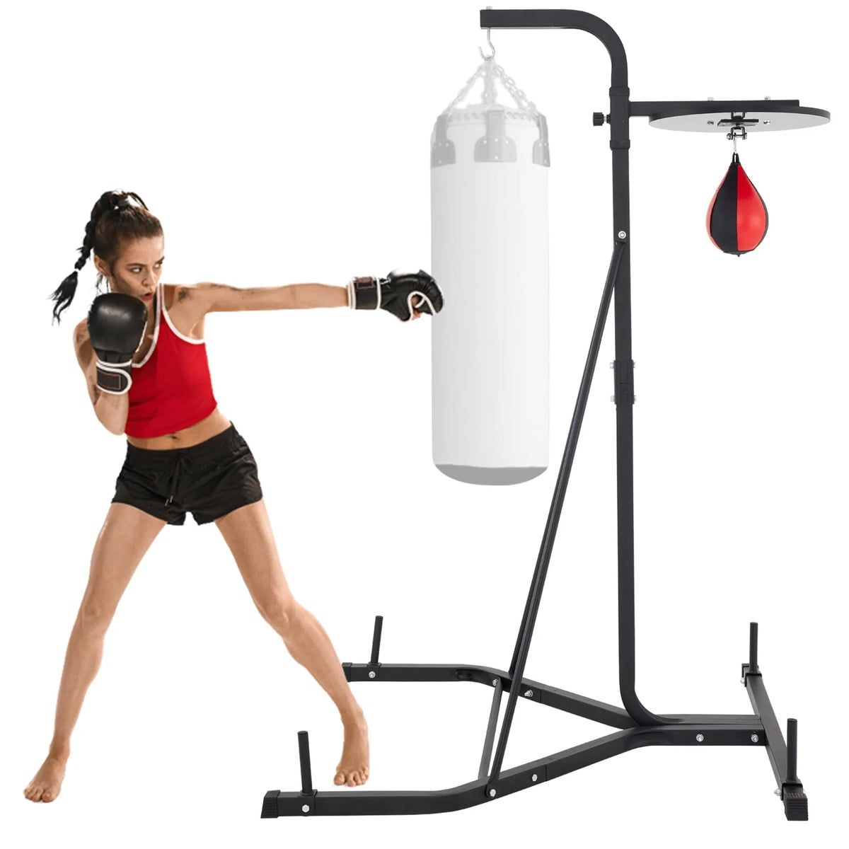 Free Standing Foldable Single Station Punching Bag Stand P85379