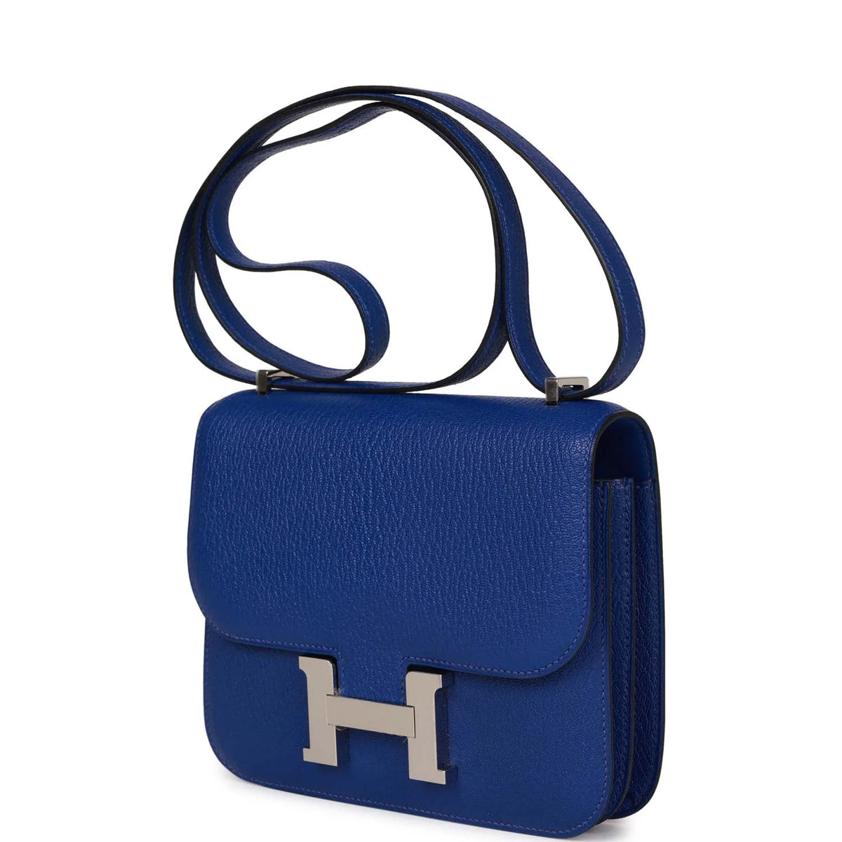Constance 18 Bleu Electric Chevre Palladium Hardware D41550