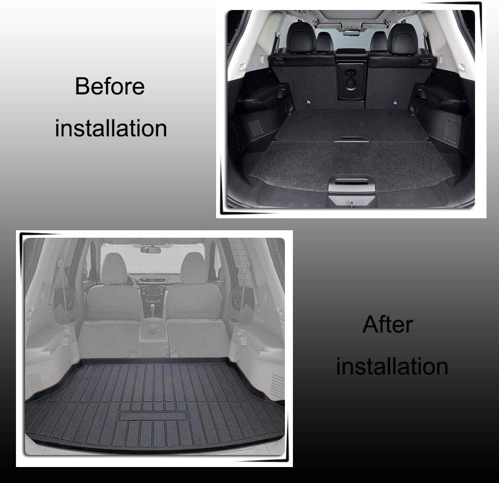 Black Cargo Liner Trunk Mat Cargo Tray U53476