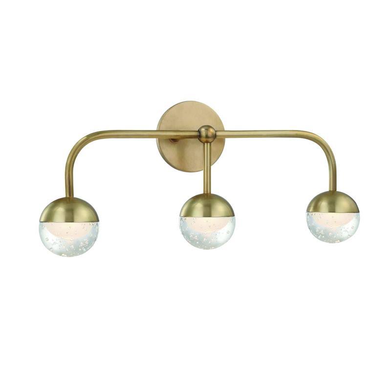 Aged Brass LED Bath Light O48148