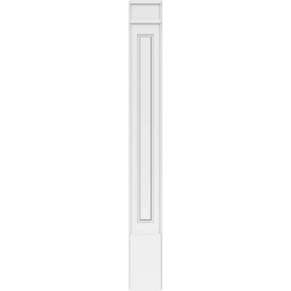 Raised Panel PVC Pilaster with Decorative Capital & Base (Pair) P887737