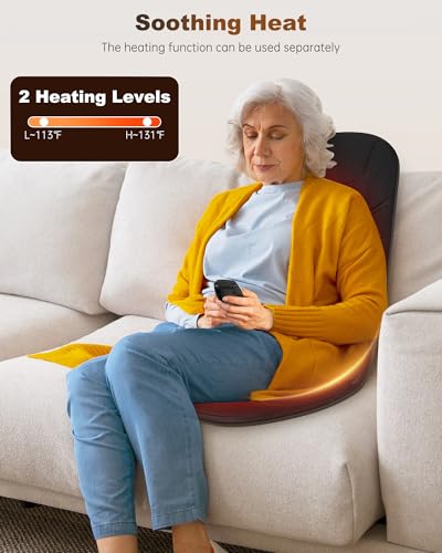 Back Massager with Heat Massage Seat Cushion F61744