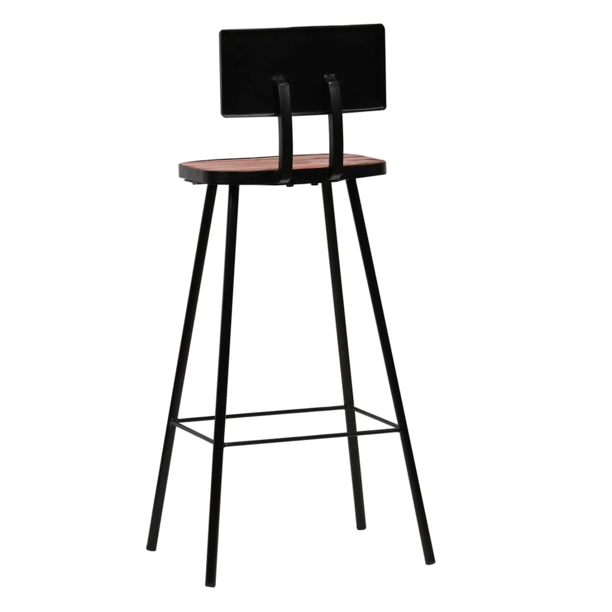 Solid Reclaimed Wood Bar Stools 4 pcs V7848