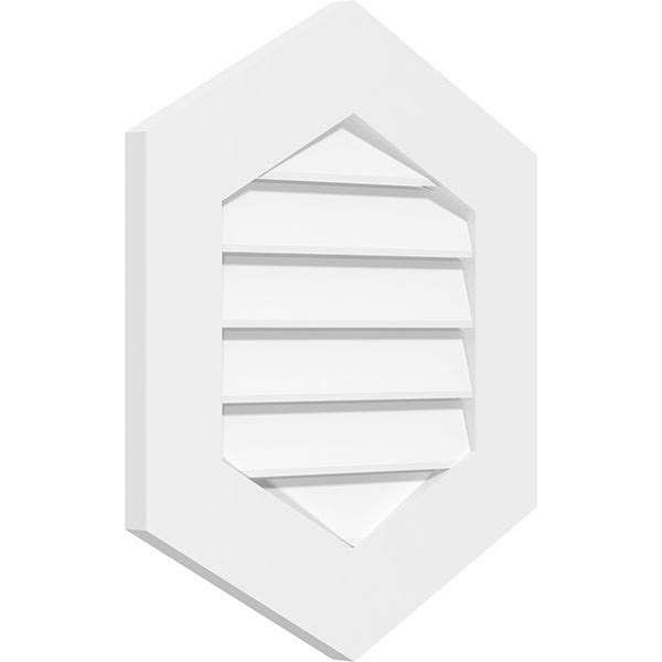 Vertical Peaked Surface Mount PVC Gable Vent V703