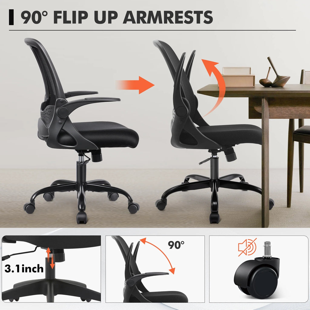 Black Ergonomic Mesh Office Chair S655