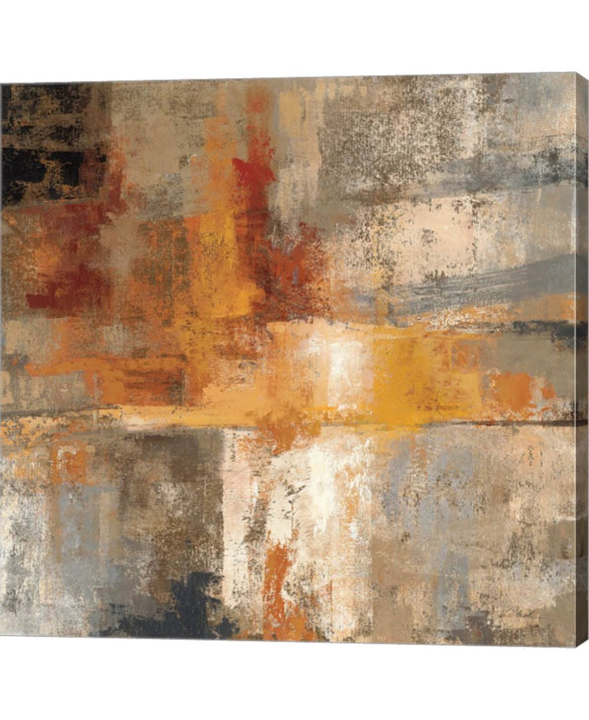 Silver and Amber Canvas Art 36x22 D891968