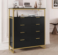 White 8 Drawer Wood Dresser with Shelf S949