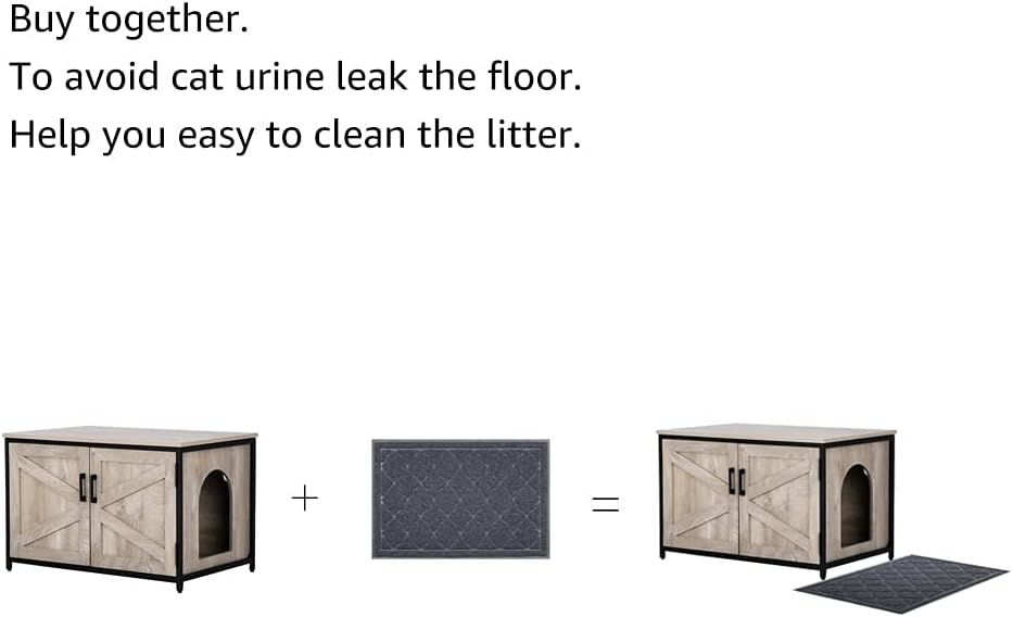 Cat Litter Box Enclosure with Metal Frame Y4725