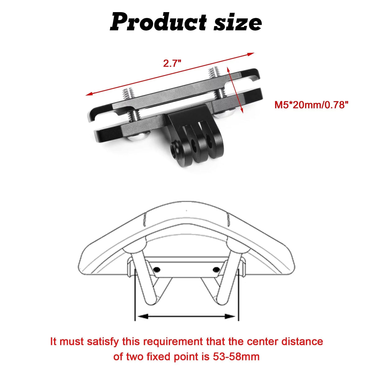 Bike Saddle Clamp Mount Holder M540