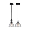 Adjustable Mini Pendant with Clear Seeded Glass A1922