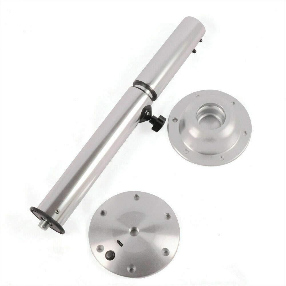 Adjustable 22-28 Table Pedestal Stand Base Silver Aluminum Z3259