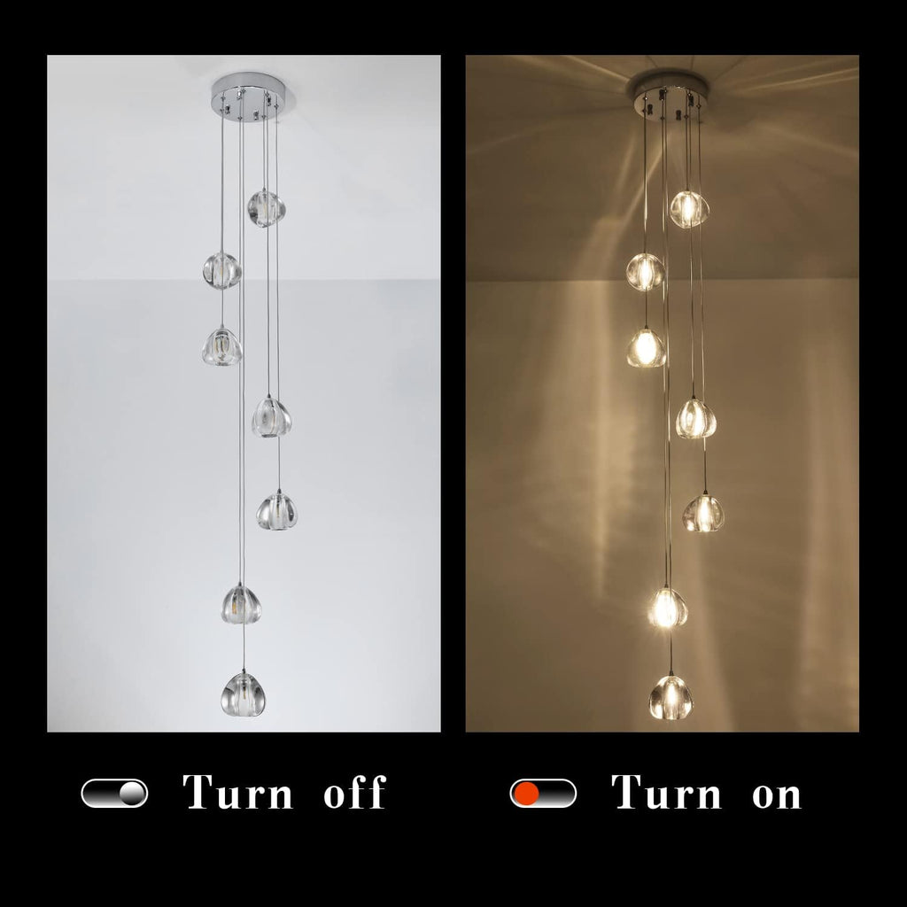 Crystal Chandelier 7 Lights Ceiling Fixture X877