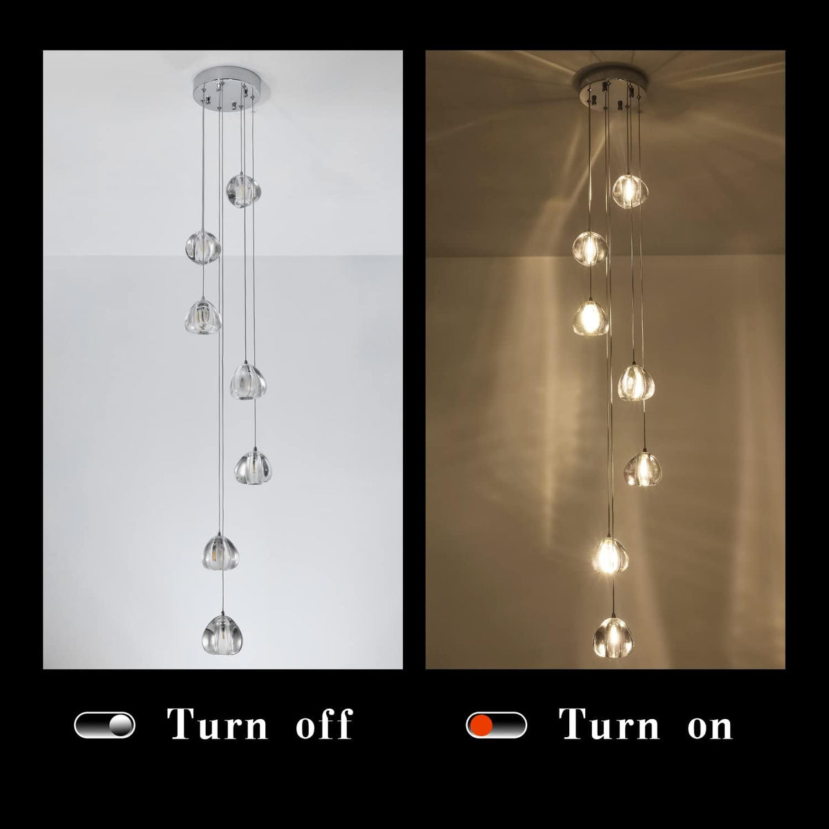 Crystal Chandelier 7 Lights Ceiling Fixture X877