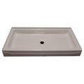 White Single Threshold Shower Base W7463