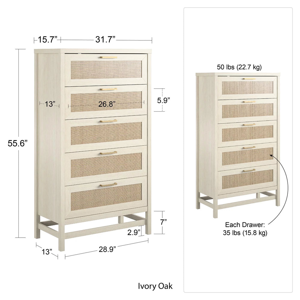 5 Drawer Dresser Y9123