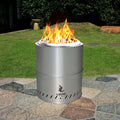 Stainless Steel Smokeless Wood Burning Fire Pit with Grill E820