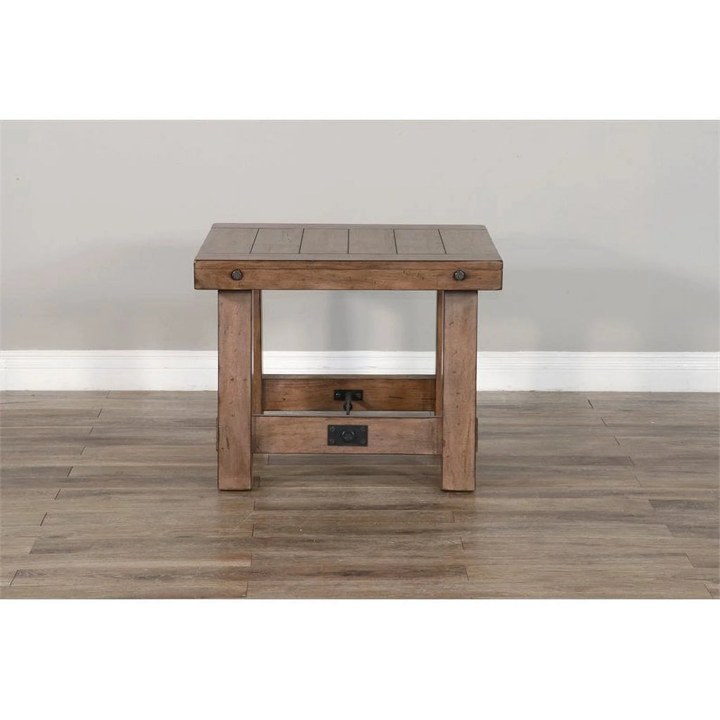 25" Mahogany Wood End Table U11737