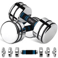 Adjustable Dumbbells Pair Steel Weight Set with Foam Handle Q116347