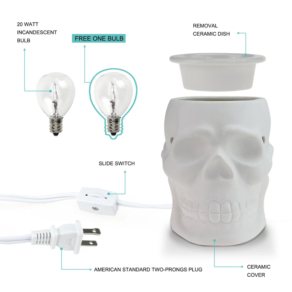 White Ceramic Electric Wax Warmer L3638