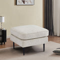 White Upholstered Tufted Sofa S4377