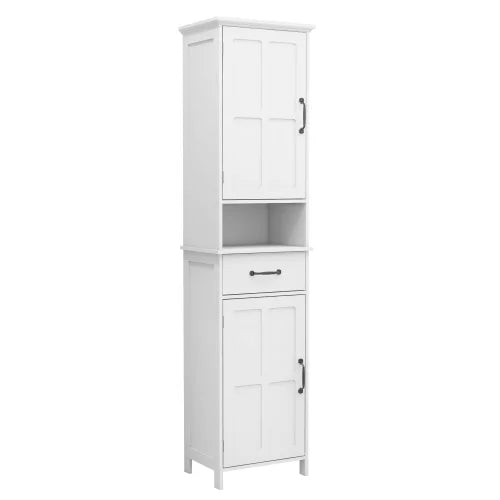Tall Slim Bathroom Storage Cabinet with Door & Drawer N8051