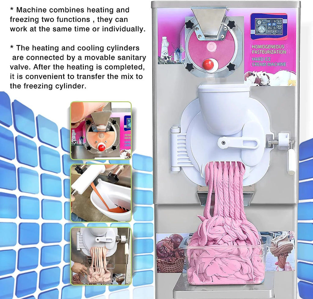 Commercial Gelato Hard Ice Cream Machine 9-11 Gal per Hour X1327