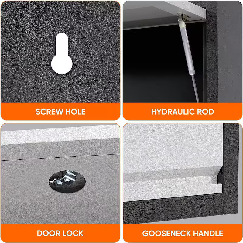 Wall-Mounted Cabinet with Up-Flip Door E527