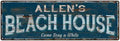 Blue Rustic Cabin Home Decor 6x18 Metal L88542