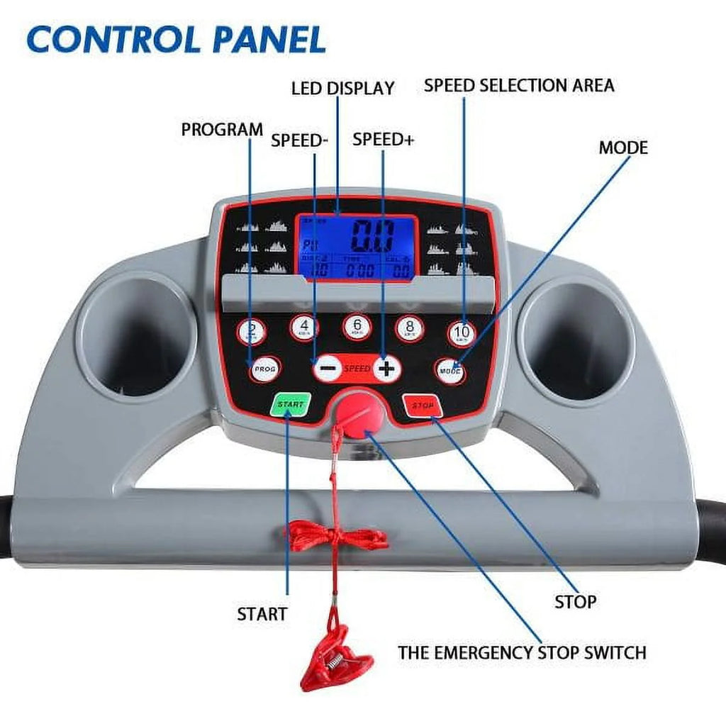 Folding Electric Treadmill 7.0 MPH Y2043