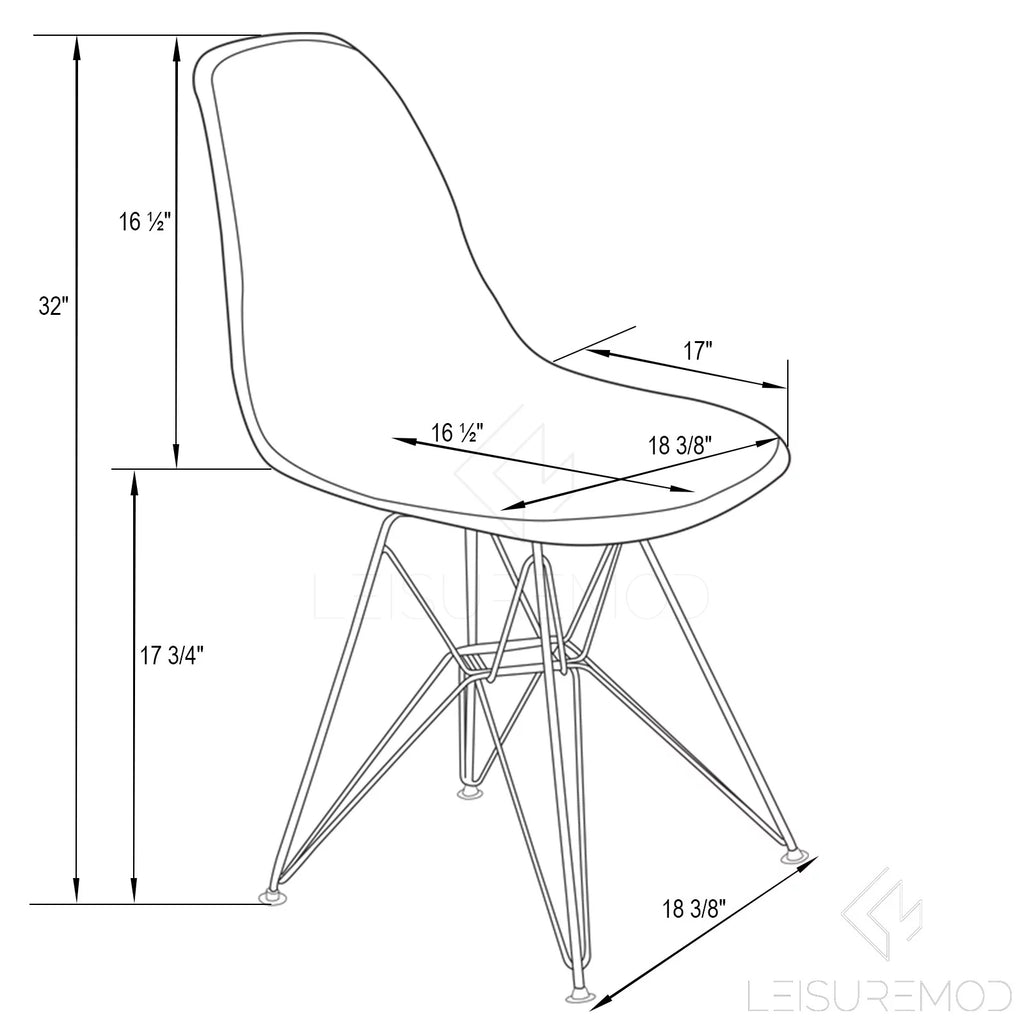 White Red Set of 2 Dining Side Chair J7292