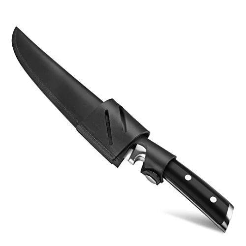 7-Inch Forged Fillet Knife and Leather Sheath Set L3440